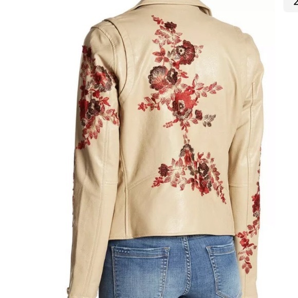 BLANK NYC Wildflower Vegan Leather Jacket - Size S - Picture 5 of 6